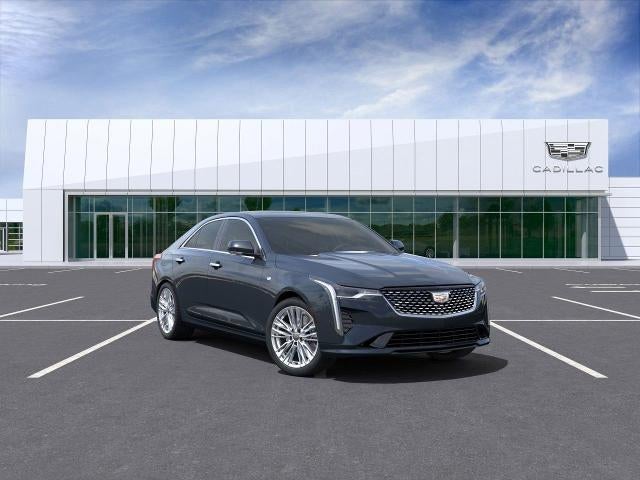 2025 Cadillac CT4 Premium Luxury in Deep Space Metallic — front three-quarter view