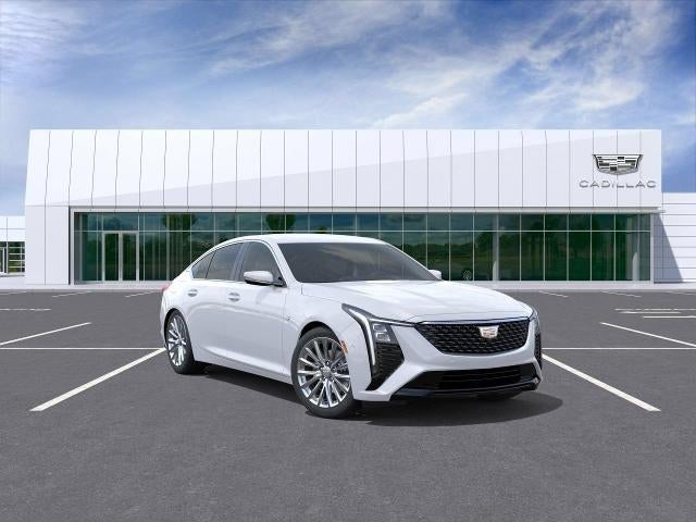 2026 Cadillac CT5 Premium Luxury in Vibrant White Tricoat — front three-quarter view