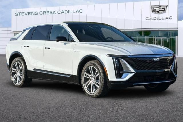 2026 Cadillac LYRIQ Luxury in Vibrant White Tricoat — front three-quarter view