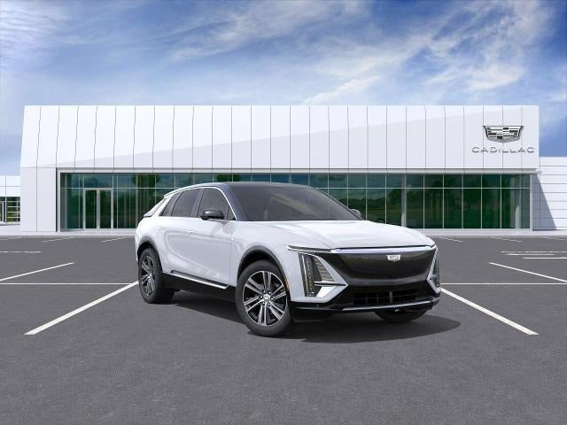 2026 Cadillac LYRIQ Luxury in Vibrant White Tricoat — front three-quarter view