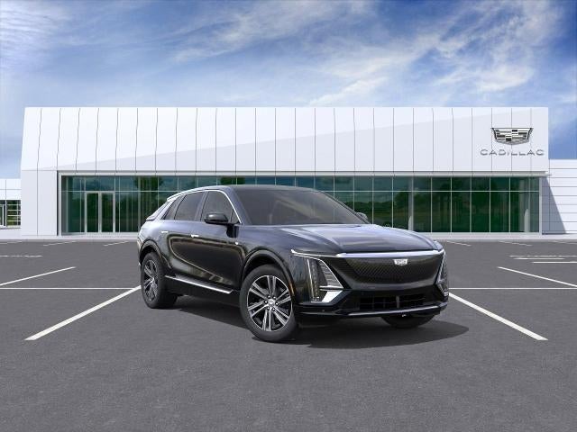 2026 Cadillac LYRIQ Luxury in Stellar Black Metallic — front three-quarter view