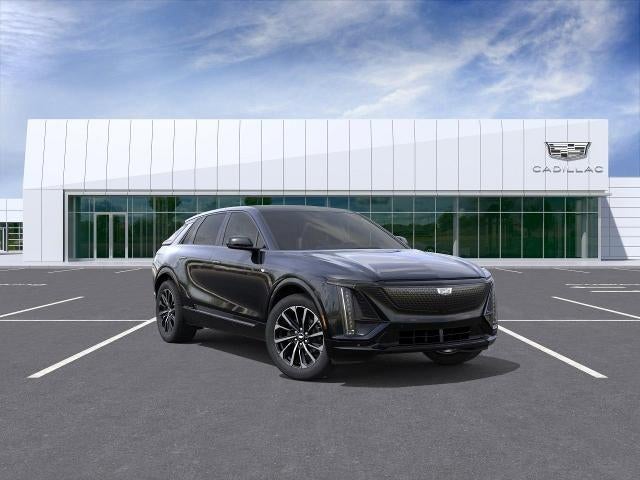 2026 Cadillac LYRIQ Sport in Stellar Black Metallic — front three-quarter view
