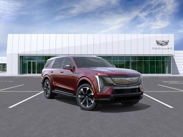2026 Cadillac ESCALADE IQL Sport in Black Cherry Tintcoat — front three-quarter view