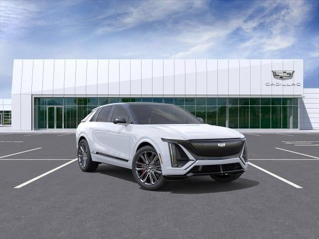 2026 Cadillac LYRIQ V-Series in Vibrant White Tricoat — front three-quarter view
