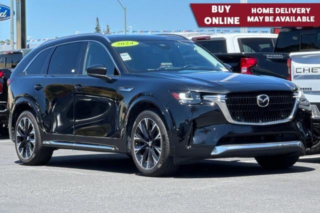 2024 Mazda Mazda CX-90 3.3 Turbo S in Black — front three-quarter view